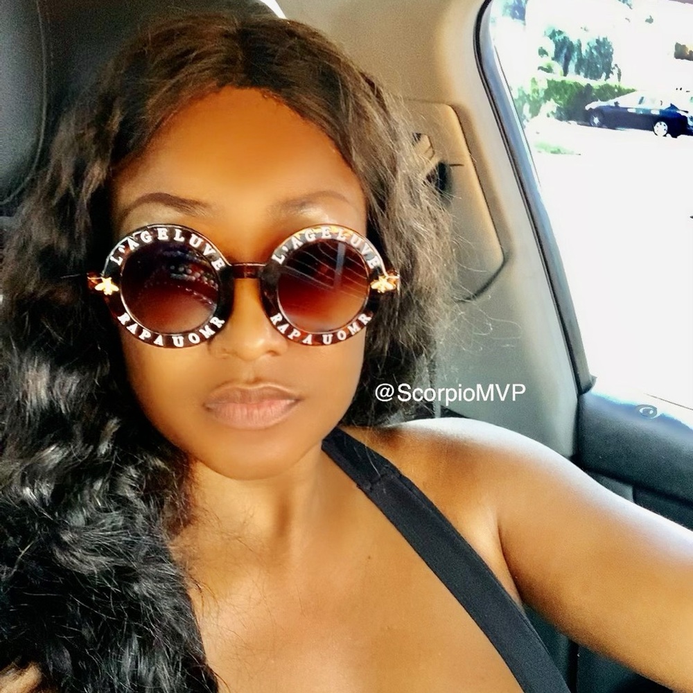 Celebrity Style Round Fashion Trendy SUNNIES-moth - Picture 3 of 4